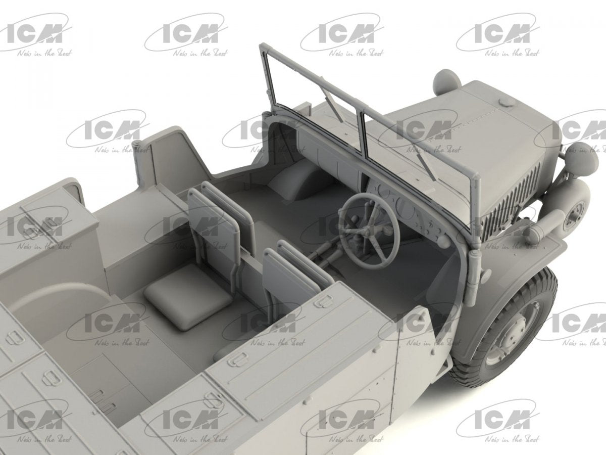 ICM 35573 Laffly (f) Type V15T Véhicule militaire allemand de la Seconde Guerre mondiale 1/35 – imagen 6
