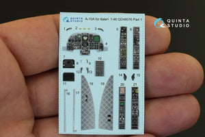 Intérieur imprimé en 3D et coloré sur papier décalcomanie Quinta Studio QD48076 A-10A (pour maquette Italeri) 1/48 – image 5