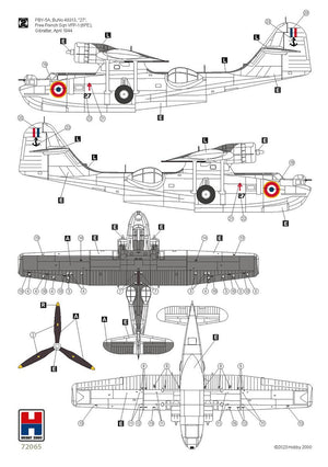 Hobby 2000 72065 Consolidated PBY-5A Catalina ETO (Academy + CARTOGRAF + MASQUES) 1/72  – image 4