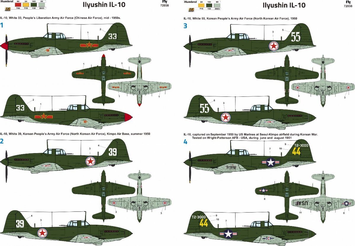 Vol 72038 Ilyushin Il-10 Service chinois et coréen 1/72 – image 3