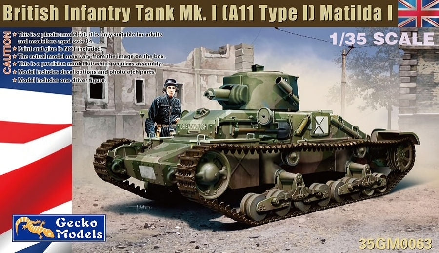 Gecko Models 35GM0063 British Infantry Tank Mk. I (A11 Type I) Matilda I 1/35