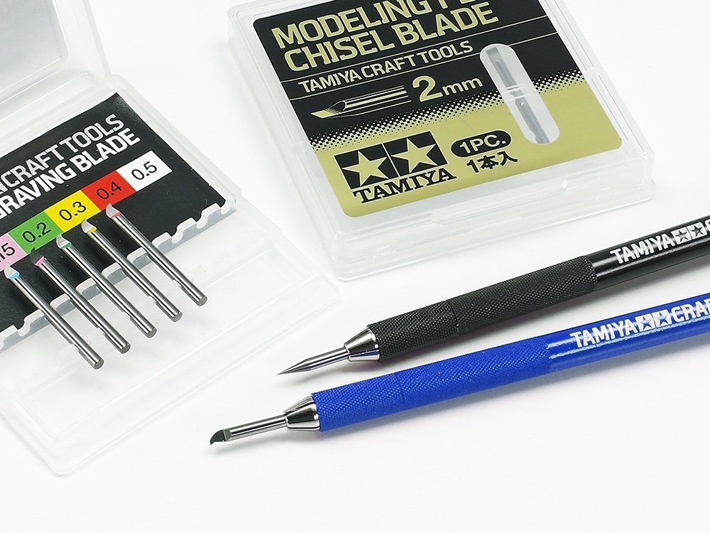 Porte-lame de gravure Tamiya 69939 bleu – immagine 4