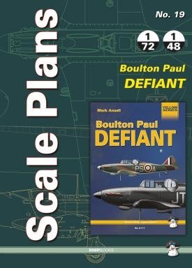 MMP Books 78746 Plans à l'échelle n° 19 Boulton Paul Defiant FR