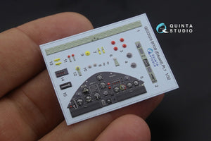 Intérieur imprimé en 3D et coloré sur papier décalcomanie Quinta Studio QD32028 Bf 108 (pour kit Eduard) 1/32 – immagine 5