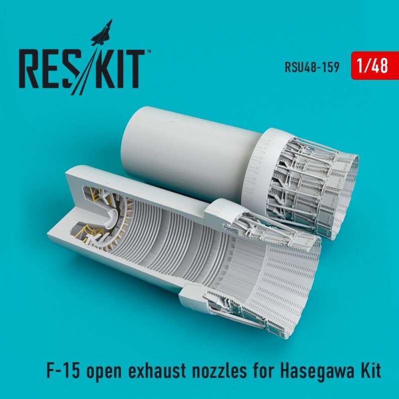 RESKIT RSU48-0159 Buses d&amp;#39;échappement ouvertes pour maquette Hasegawa 1/48