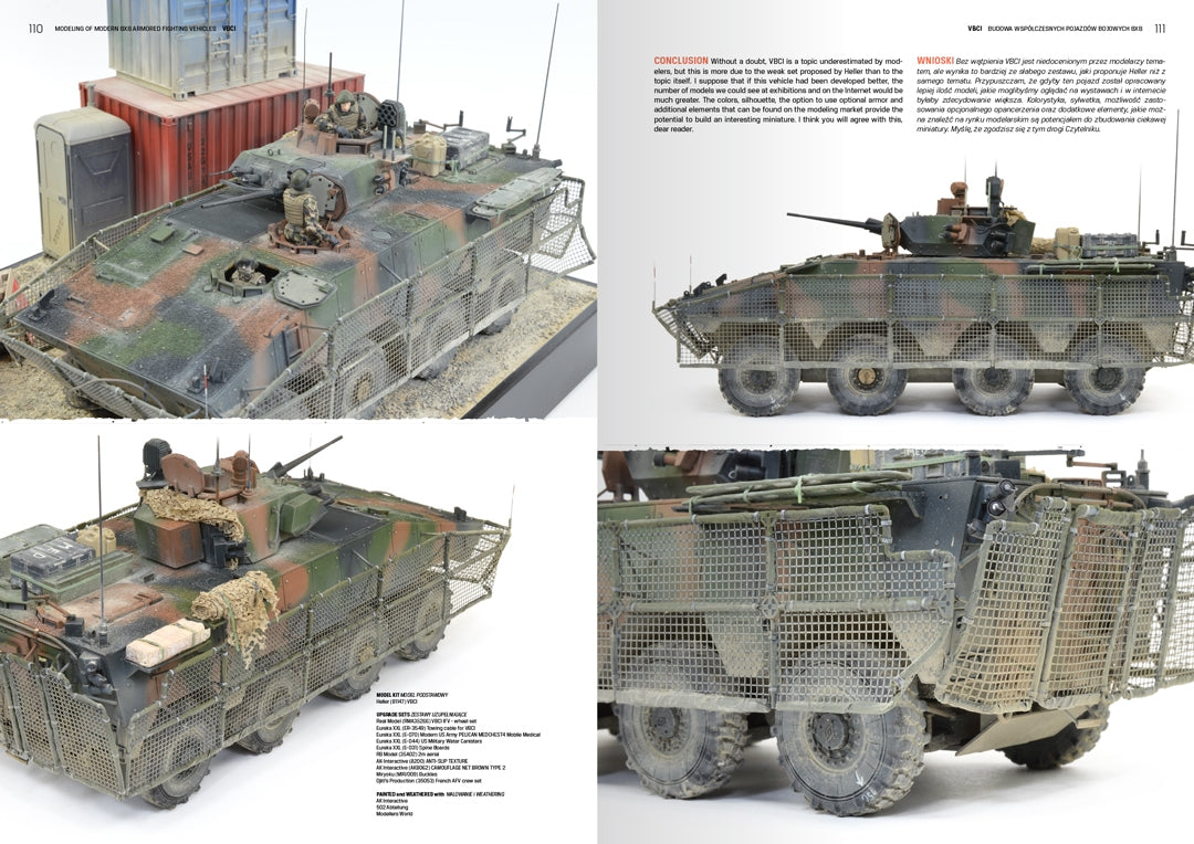 AK Interactive AK130017 MODELING MODERN ARMORED FIGHTING 8X8 VEHICLES (PL/EN) – zdjęcie 5