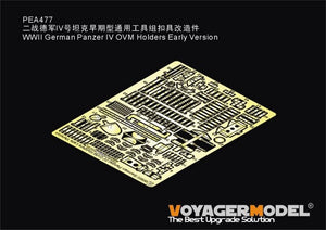 Maquette Voyager PEA477 Supports OVM pour Panzer IV allemand de la Seconde Guerre mondiale, version initiale, échelle 1/35