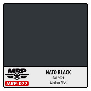 Peinture MR. Paint MRP-077 Noir OTAN Véhicule blindé moderne 30 ml