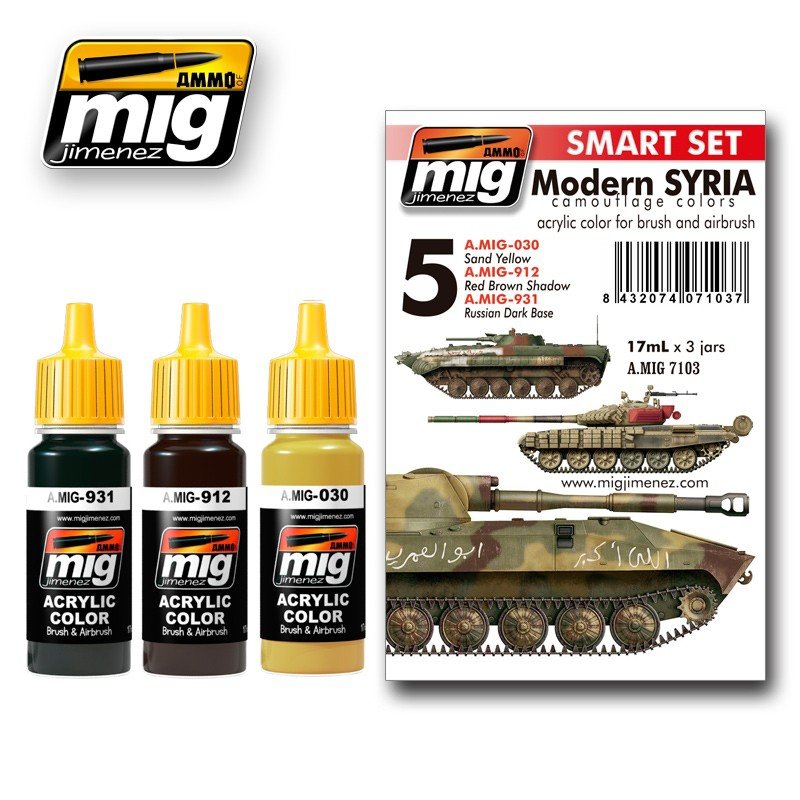 Ensemble de camouflage syrien moderne AMMO de Mig Jimenez 7103