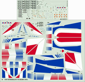 ModelMaker Decals D48160 Démo néerlandais F-16 1994 1/48  – image 2