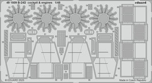 Eduard 491509 B-24D cockpit et moteurs HOBBY BOSS 1/48