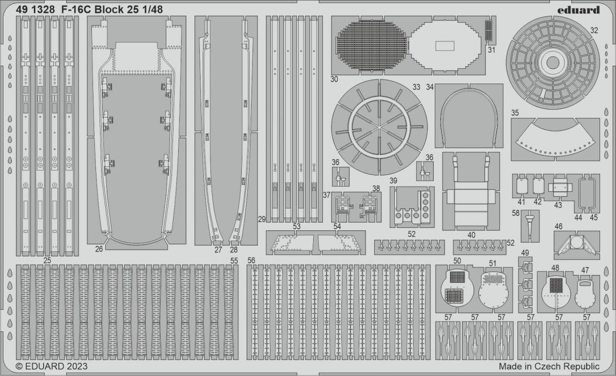 Eduard 491328 F-16C Block 25 KINETIC MODEL 1/48 – image 2
