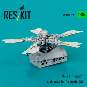 RESKIT RSU35-0020 Rotor principal Mi-24 « Hind » pour maquette Trumpeter (impression 3D) 1/35