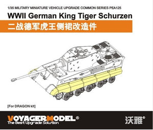 Maquette Voyager PEA125 Schürzen du char allemand King Tiger de la Seconde Guerre mondiale (pour kit DRAGON) 1/35 – image 2
