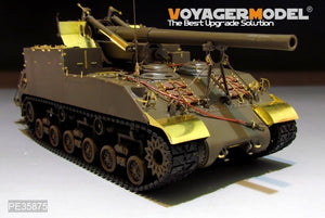 Maquette Voyager PE35875 Canon automoteur américain M40 de base de la Seconde Guerre mondiale (base d&amp;#39;antenne incluse) pour Tamiya 1/35 – imagen 2