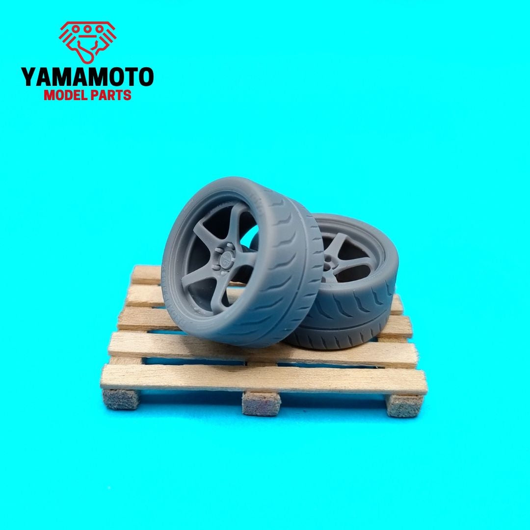 Yamamoto YMPRIM21 Advan Racing GT 4 18&amp;quot; + Pneus 1/24 – immagine 3