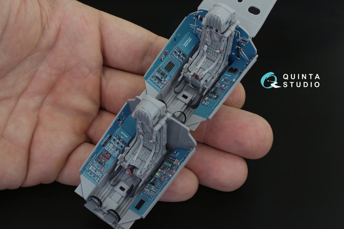 Intérieur imprimé en 3D et coloré sur papier décalcomanie Quinta Studio QD32095 Su-30SM (conversion pour Trumpeter Su-30MKK) 1/32  – immagine 5