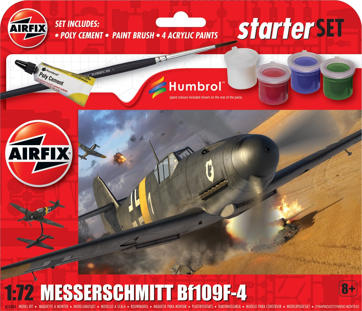 Airfix 55014 Coffret de Démarrage - Messerschmitt Bf109F-4 1/72