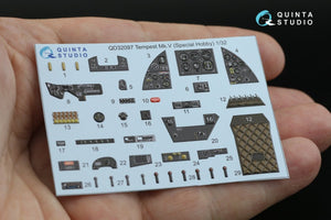 Intérieur imprimé en 3D et coloré sur papier décalcomanie Quinta Studio QD32097 Tempest Mk.V (Special Hobby/Revell) 1/32 – image 7