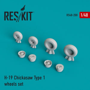 RESKIT RS48-0200 H-19 Jeu de roues Chickasaw Type 1 1/48