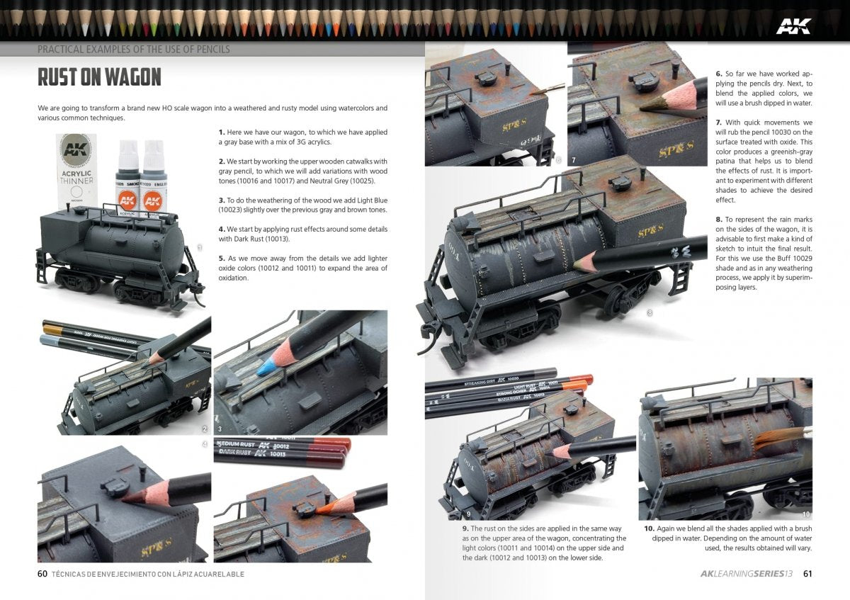 AK Interactive AK522 LEARNING 13: WEATHERING PENCIL TECHNIQUES – zdjęcie 4