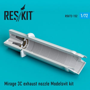 RESKIT RSU72-0152 Buse d&amp;#39;échappement Mirage 3C Modelsvit 1/72