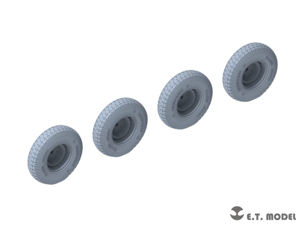 E.T. Model P35-106 WWII German Sd.Kfz.234 Large Diameter Weighted Wheels Type.6 1/35 – zdjęcie 3