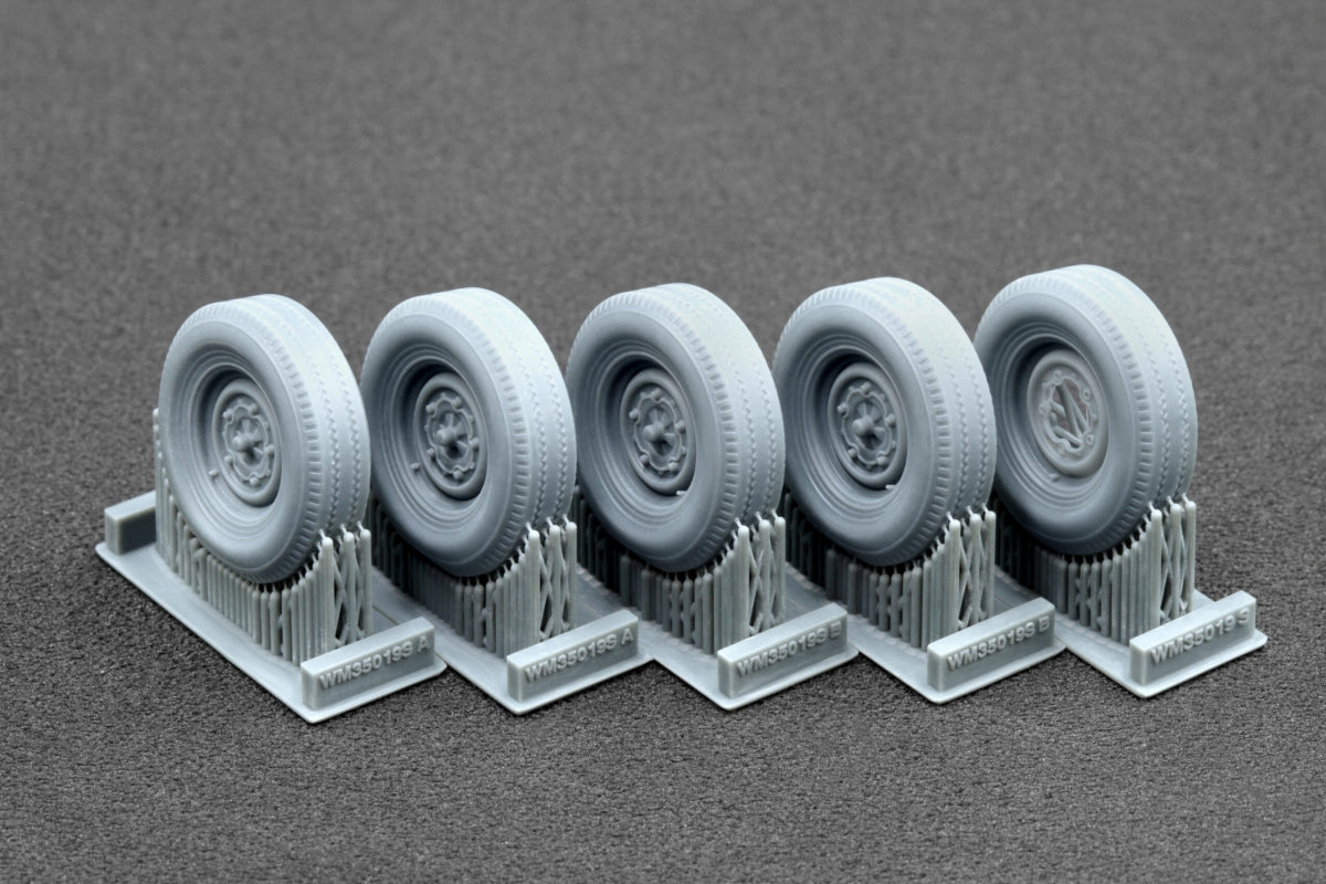 ScaleX WM 35019S CARGO TRUCK T2 Sagged wheel set (for AK-Interactive) 1/35
