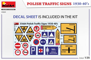 MiniArt 35664 PANNEAUX DE SIGNALISATION ROUTIÈRE POLONAIS ANNÉES 1930-40 1/35 – imagen 2