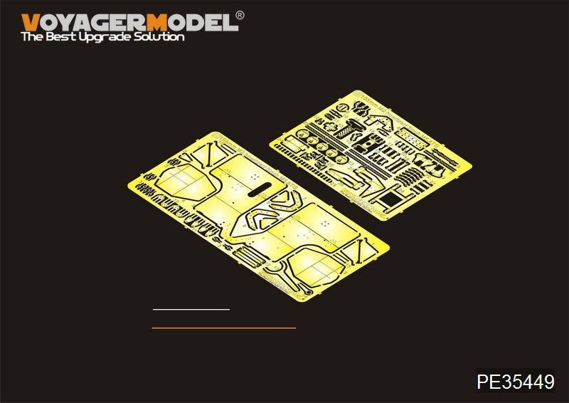 Maquette Voyager PE35449 Seconde Guerre mondiale, canon antichar américain M5 de 3 pouces avec obusier M1 ou de 105 mm, affût M2A1, kit 2 en 1 pour AFV CLUB 35S64 et 35160, échelle 1/35