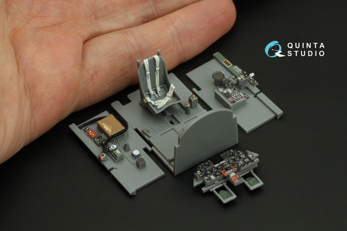 Intérieur coloré imprimé en 3D sur papier décalcomanie Quinta Studio QD48422 P-47M Thunderbolt (Tamiya) 1/48 – immagine 5