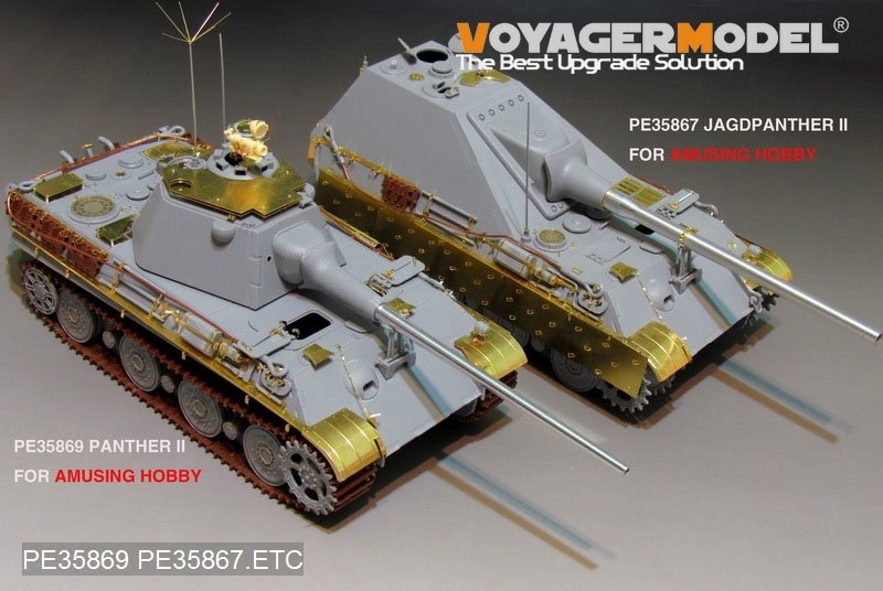 Maquette Voyager PE35869, char Panther II allemand de la Seconde Guerre mondiale (modèle de base) pour AMUSING HOBBY, échelle 1/35 – image 10