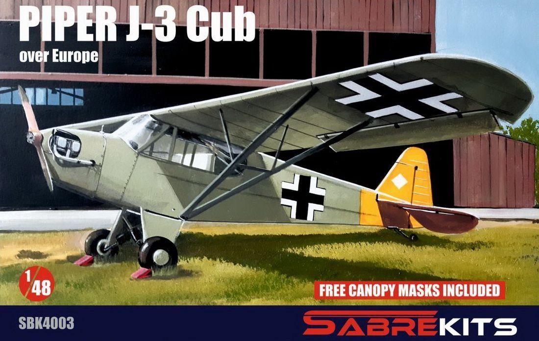 SabreKits SBK4003 Piper J-3 Cub au-dessus de l&amp;#39;Europe 1/48