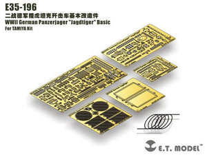 ET Model E35-196 WWII German Panzerjager &amp;quot;Jagdtiger&amp;quot; Basic (Pour kit Tamiya) (1/35)