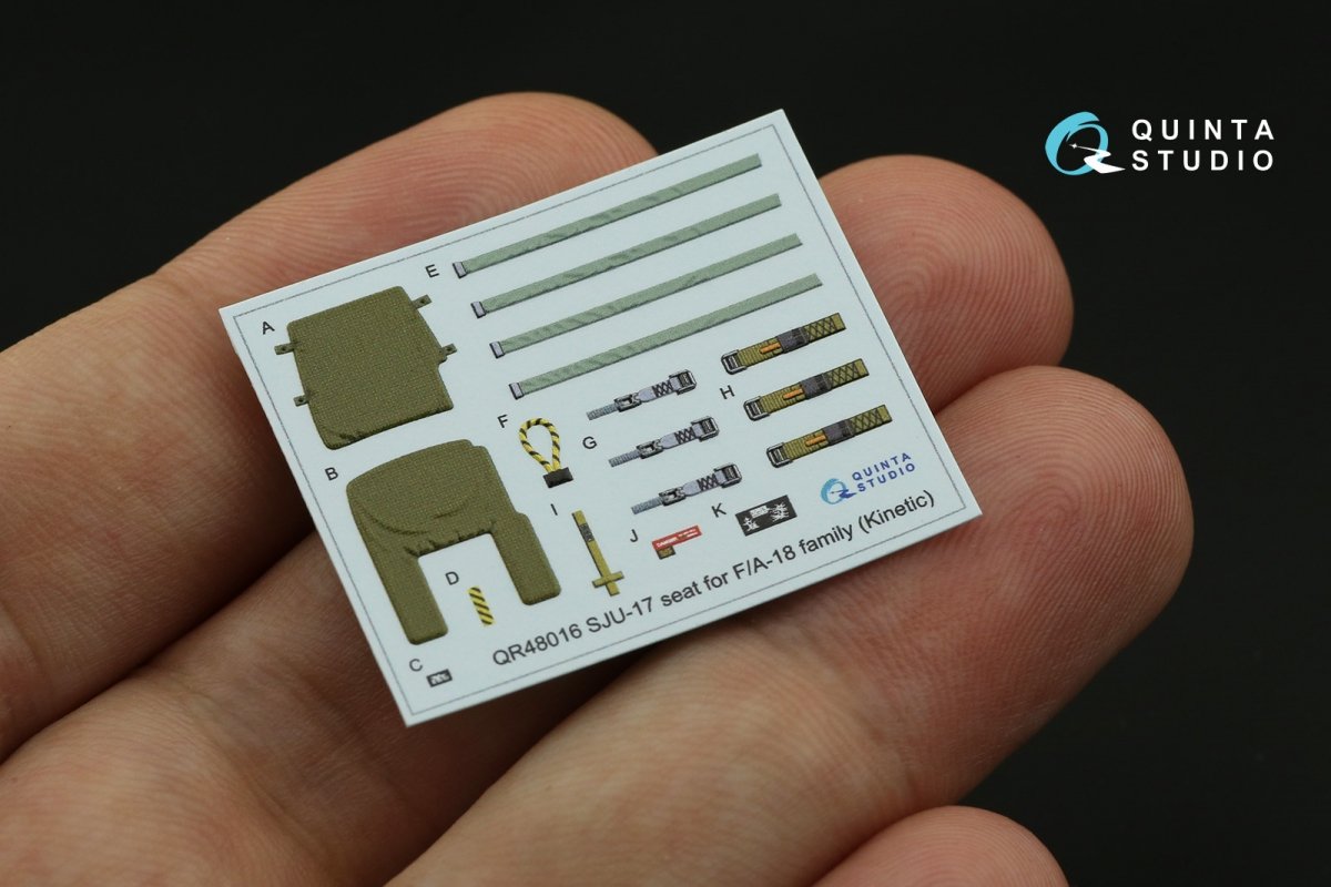 Quinta Studio QR48016 Siège éjectable SJU-17 pour la famille F/A-18 (Kinetic) 1/48 – image 3
