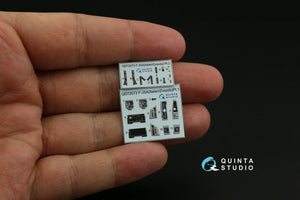 Intérieur imprimé en 3D et coloré sur papier décalcomanie Quinta Studio QD72073 F-35A (Italeri/Zvezda) 1/72  – Bild 6