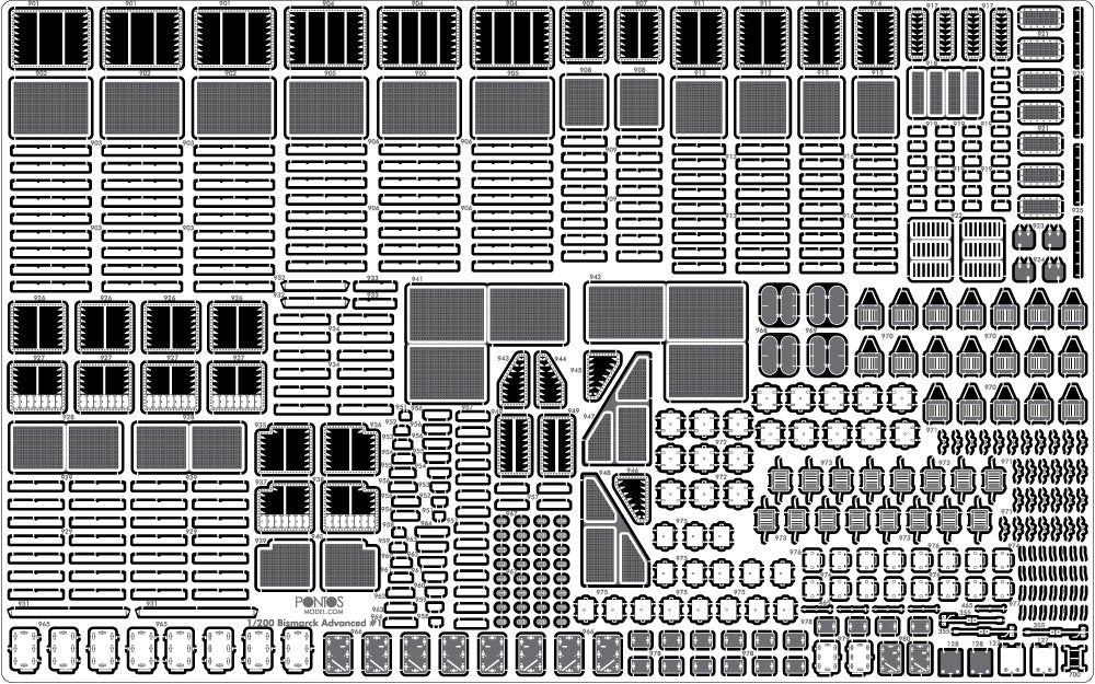 Pontos 27001F1 BISMARCK 1941 Kit de détail avancé (1/200)  – image 8