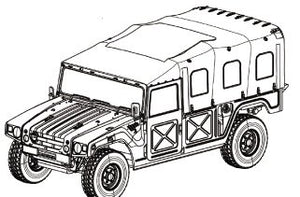 Fine Molds FM42 JGSDF HMV (Toit en toile/Transport de troupes) 1/35 – immagine 3