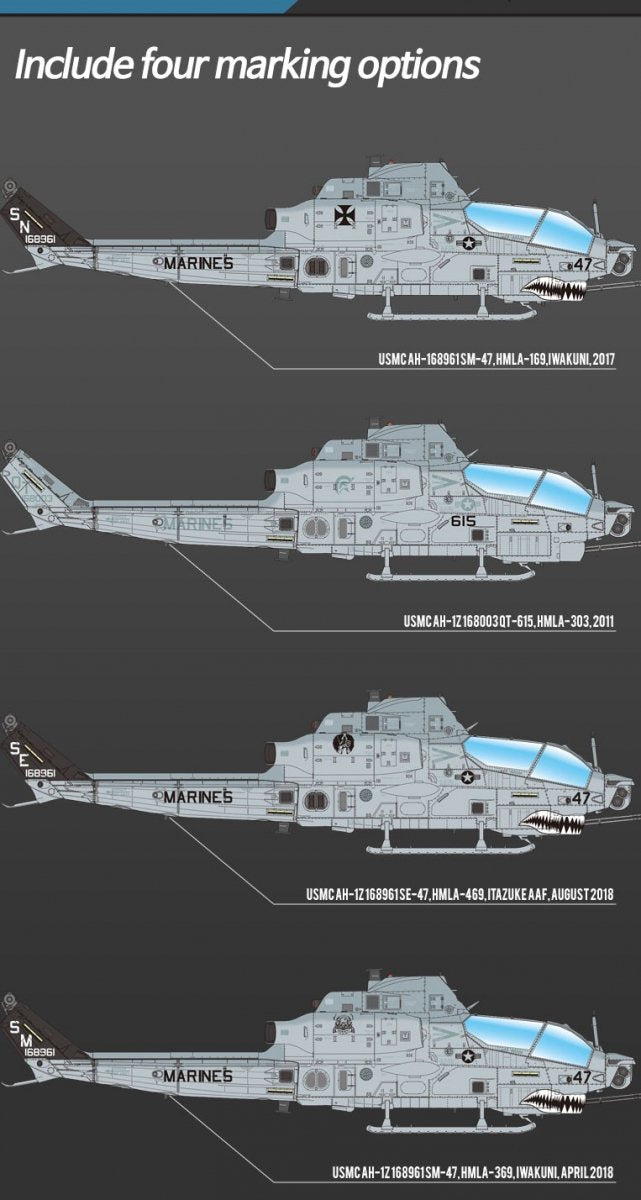 Maquette Academy 12127 USMC AH-1Z « Gouche de requin » au 1/35 – imagen 3