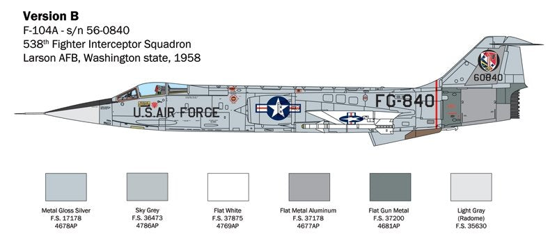 Italeri 2515 F-104 STARFIGHTER A/C 1/32  – image 5