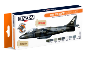 Kit de peinture Hataka HTK-CS63 USMC AV-8 (premiers schémas de peinture) 8 x 17 ml