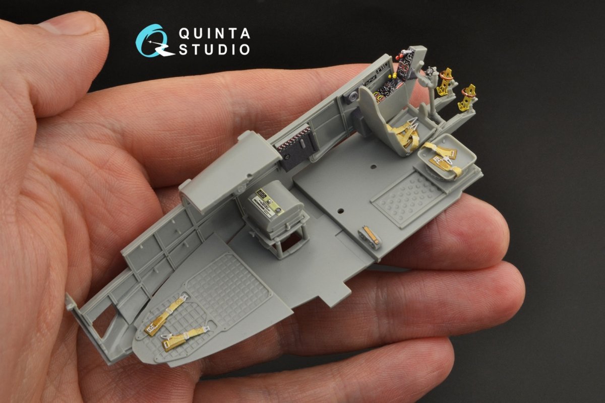 Intérieur imprimé en 3D et coloré sur papier décalcomanie Quinta Studio QD48275 Fw 189A (GWH) 1/48 – image 5