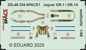 Ceintures de sécurité Eduard Jaguar GR.1 / GR.1A SPACE 1/48 – image 3