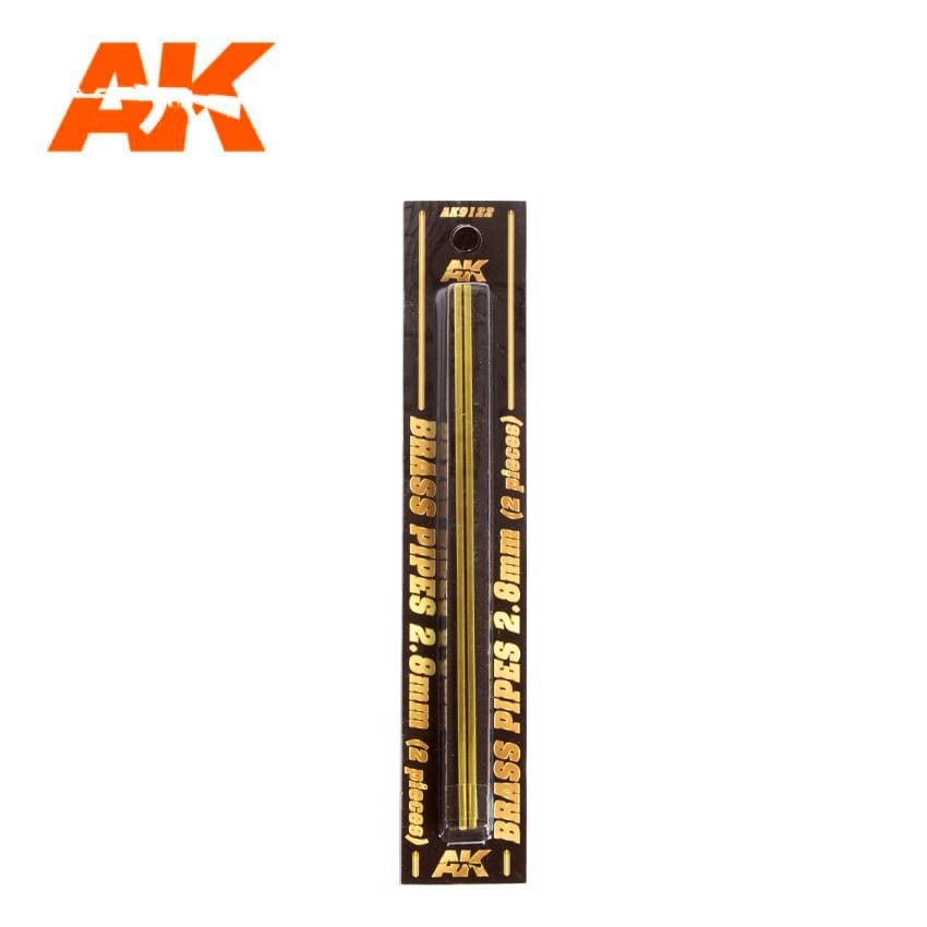 AK Interactive AK9122 BRASS PIPES 2.8MM Ø. 2 UNITS – zdjęcie 2