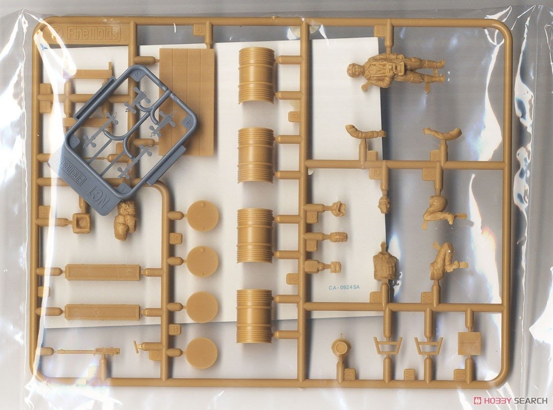 FineMolds 48995 Bf 109 E-7 « Armée japonaise » avec équipage au sol et équipement 1/48 – Bild 10