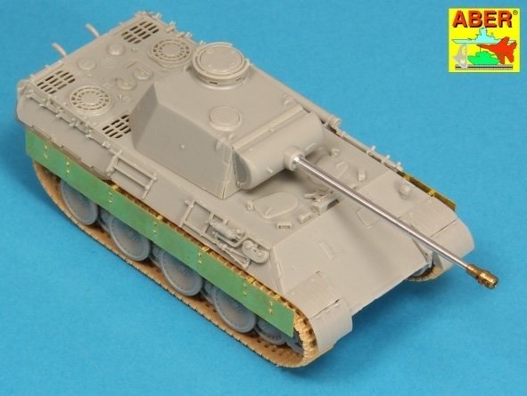 Aber 72A02 Osłony boczne do Panther A/D / Side skirts for Panther A/D 1/72 – zdjęcie 2