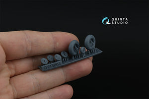Quinta Studio QT48064 LaGG-3, MiG-3, La-5/La-7/La-9, Yak-7/Yak-9, I-185/250 Roues (bande de roulement radiale) (tous les kits) 1/48 – image 3