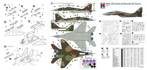 Hobby 2000 48024 MiG-29 Force aérienne tchèque et slovaque (ACADÉMIE + CARTOGRAF + MASQUE) 1/48 – immagine 2