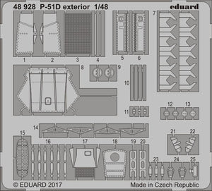 Eduard 48928 P-51D extérieur MENG 1/48