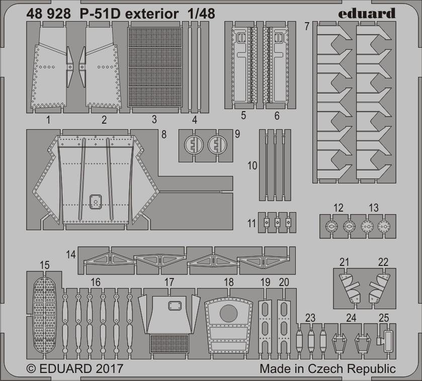 Eduard 48928 P-51D extérieur MENG 1/48
